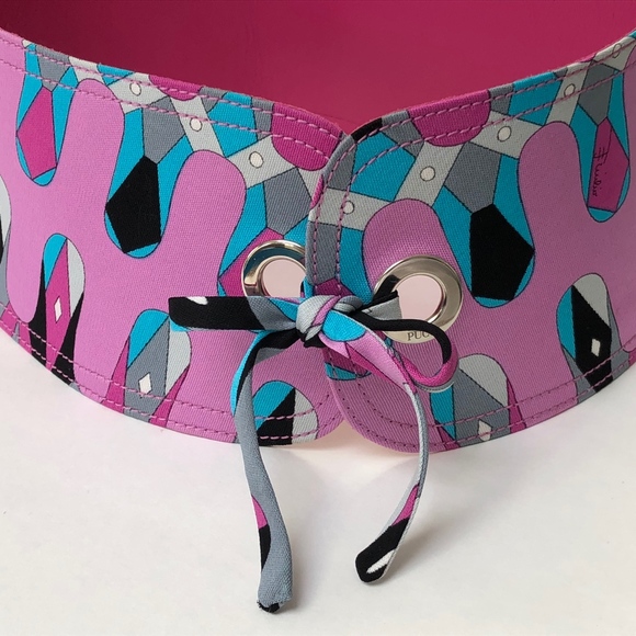 PUCCI wide belt with tie - vintage